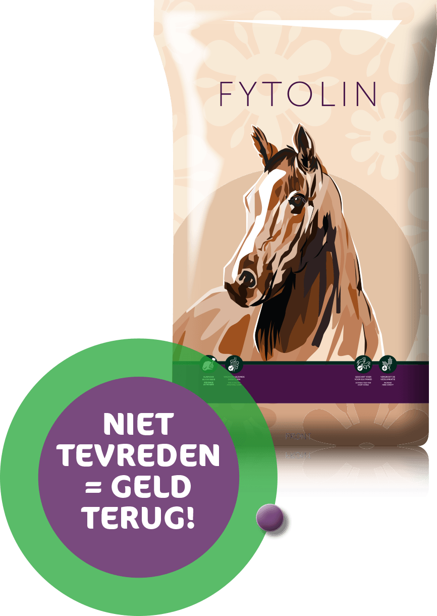 Verpakking Fytolin met label: niet tevreden = geld terug!
